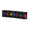 2 Set Plastic Waterproof PVC Poker Cards, Size:6.3 x 8.9cm(Blue+Gold)