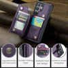 For Samsung Galaxy S25 Ultra 5G CaseMe C22 Card Slots Holder RFID Anti-theft Phone Case(Purple)