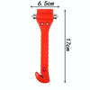 2 in 1 Mini Car Safety Rescue Hammer Life Saving Escape Emergency Hammer Seat Belt Cutter Window Glass Breaker(Orange)
