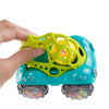 Soft Plastic Toy Car Inertial Slide With Colorful Ball Anti-fall Children Toy Car Baby Car Doll(Red)