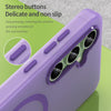 For Samsung Galaxy S24 FE 5G MagSafe Frosted Translucent TPU + PC Full Coverage Phone Case(Dark Purple)