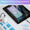 SDC-18W 18W PD 3.0 Type-C / USB-C + QC 3.0 USB Dual Fast Charging Universal Travel Charger with USB to 8 Pin Fast Charging Data Cable, AU Plug