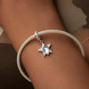 S925 Sterling Silver Blue Star DIY Bracelet Beaded Accessories(SCC2753)