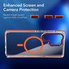 For Samsung Galaxy S25 Ultra 5G Dual-Color Clear Acrylic Hybrid TPU MagSafe Phone Case(Purple)