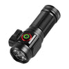 W5183 4 LEDs Highlight Mini Rechargeable Flashlight(Black)