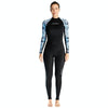 DIVE & SAIL Ladies Quick-Drying Sun Protection One-Piece Wetsuit Swimming And Surfing Snorkeling Suit, Size: L(Black)