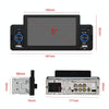 A3107 5 inches Car MP5 Wired CarPlay Universal Bluetooth Player With Microphone, Style: Standard