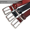 Dandali L8039 Men Casual Antique Pin Buckle Leather Belt Waistband, Length: 110-125cm (Brown)