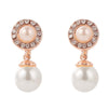 1202 Long Gold Baroque Earrings Pearl Ear Clip Women Without Ear Piercing