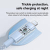 Baseus Gem Transparent 2.4A USB to 8 Pin Fast Charging Data Cable, Length:2m(Blue)