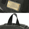 LIJIEBAO Retro Canvas Shoulder Bag Outdoor Casual Backpack Large Capacity Computer Bag(Khaki)
