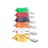2 PCS HENGJIA Lure Sequins Double Hook Thunder Frog, Specification: 5cm 14g(White Black Stripes)