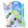 Green Nylon Cat Harness & Lead, Adjustable, Small