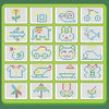 106 Beads Kids Magnetic Drawing Board Big Chess Children Creative Toys(Dinosaur Yellow)