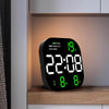 6633 LED Screen Digital Display Timing Desktop Alarm Clock Living Room Hanging Clock(Green Light)