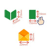 3D Paper Carving Hollow Greeting Card Birthday Wishes Thank You Card(Orange)