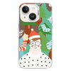 For iPhone 14 Plus Christmas Series PC Full Coverage Pattern Phone Case(CW061 White)
