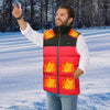 Winter Smart Dual-control 13-zone Charging Heating Vest, Size: S(Gray)