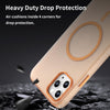 For iPhone 11 Pro Max MagSafe Frosted Translucent TPU + PC Full Coverage Phone Case(Orange)