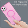 For iPhone 11 Pro Max MagSafe Frosted Translucent TPU + PC Full Coverage Phone Case(Pink)