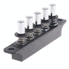 Five-position Plug-in Button Switch Range Hood Piano-key Switch(Silver)