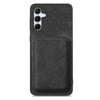 For Samsung Galaxy A55 5G Retro Leather Card Bag Magnetic Phone Case(Black)