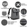 WEST BIKING YP0707259 Bicycle Riding Shelf Bags Camel Bag Multi-Function Mountain Bike Computer Backpack(Gray)