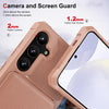 For Samsung Galaxy S25+ 5G Vertical Flip Card Bag Holder Leather Phone Case(Rose Gold)