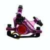 ZOOM HB100 Mountain Bike Hydraulic Brake Caliper Folding Bike Cable Pull Hydraulic Disc Brake Caliper, Style:Front(Purple)