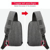 KINGSONS KS3188W Business Casual One-Shoulder Bag Large Capacity Anti-Theft Chest Bag(Gray)