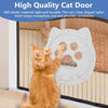 Magnetic Cat Door for Screen Doors | White | Two-Way Pet Access