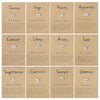 Zodiac Signs Necklace Electroplate Alloy Short Chain Jewelry, Style: Pisces Golden