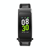 K50+ 0.96 inch Leather Band Earphone Detachable Life Waterproof Smart Watch Support Bluetooth Call(Black)