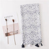 180 X 85cm  Women Cotton And Linen Scarf Retro Splicing Bohemian Printed Silk Shawl SL2004-052