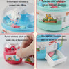 Children Mini Grabbing Dinosaur Machine Toy Vending Grabber Machine Kids Gift(Blue)