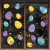 3 Packs Easter Egg Cartoon Glass Window Decoration Wall Sticker, Specification: Rainbow