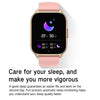Blood Oxygen / Sleep / Heart Rate Health Monitoring Smart Watch Square Sports Watch(Black)