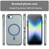 For iPhone SE 2022 / 2020 / 8 MagSafe Frosted Translucent TPU + PC Full Coverage Phone Case(Dark Blue)