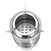 Outdoor Camping Mini Stainless Steel Wood-burning Stove Solid alcohol Stove for Picnic Heating
