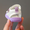 Summer Baby Soft-Soled Toddler Shoes Children Wrapped Toe Breathable Shoes, Size: 18(Beige)