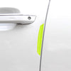 4 PCS Universal Car Door Anti-collision Strip Protection Guards Trims Stickers (Green)