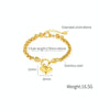 OPK 1325 Love Personalized Stainless Steel Bracelet, Color: Steel Color