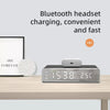 W258 With Clock / Temperature Display Desktop Phone / Earphone Wireless Charging(5W Black)