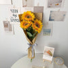 Simulated Flower Arrangement Table Ornament Picnic Photo Props, Style: 5pcs Yellow Daisy Transparent Bag