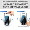 Car Cell Phone Holder Wireless Charger Aromatherapy Spray(Black)