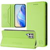 For Samsung Galaxy A22 4G RC01 Dual-Folded Magnetic Suction RFID Leather Phone Case(Grass Green)