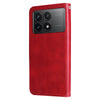 For Xiaomi Redmi K70 / K70 Pro Fashion Calf Texture Zipper Leather Phone Case(Red)