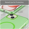 For iPhone 15 Plus MagSafe Frosted Translucent TPU + PC Full Coverage Phone Case(Green)