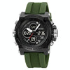 SKMEI 2065 50M Waterproof Multifunctional Men Dual Display Sports Digital Wrist Watch(Army Green)