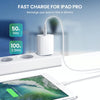 PD11 Single PD3.0 USB-C / Type-C 20W Fast Charger with 1m Type-C to 8 Pin Data Cable, EU Plug(Black)